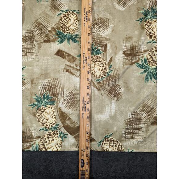 Bamboo Cay Hawaiian shirt mens Pineapple all over print beige size small - Picture 3 of 6